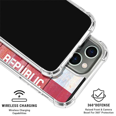 California Flag Light Wood iPhone 16 Pro Clear Case