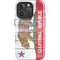 California Flag Light Wood iPhone 16 Pro Impact Case