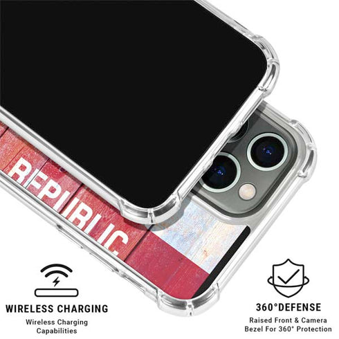 California Flag Light Wood iPhone 16 Pro Max Clear Case