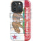California Flag Light Wood iPhone 16 Pro Max Impact Case