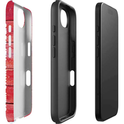 California Flag Light Wood iPhone 16e Impact Case