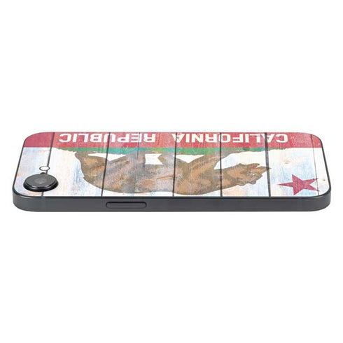 California Flag Light Wood iPhone 16e Skin