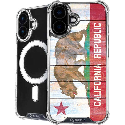 California Flag Light Wood iPhone 17 MagSafe Case
