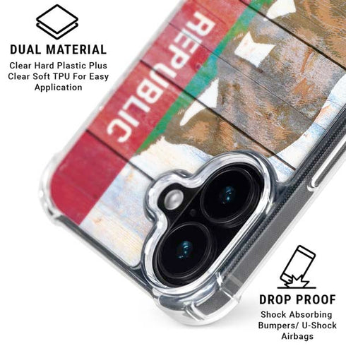 California Flag Light Wood iPhone 17 MagSafe Case