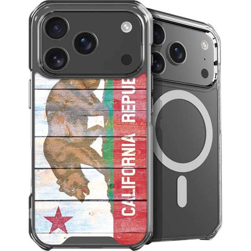 California Flag Light Wood iPhone 18 Pro Max MagSafe Case