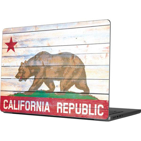 California Flag Light Wood Apple MacBook Pro 14-inch Skin