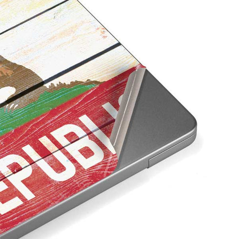 California Flag Light Wood Apple MacBook Pro 14-inch Skin