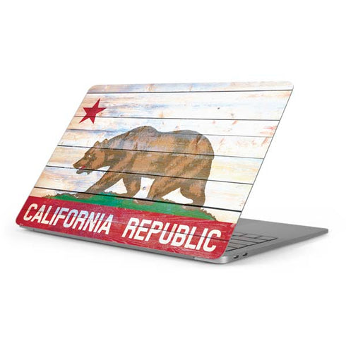 California Flag Light Wood Apple MacBook Pro 16-inch Skin