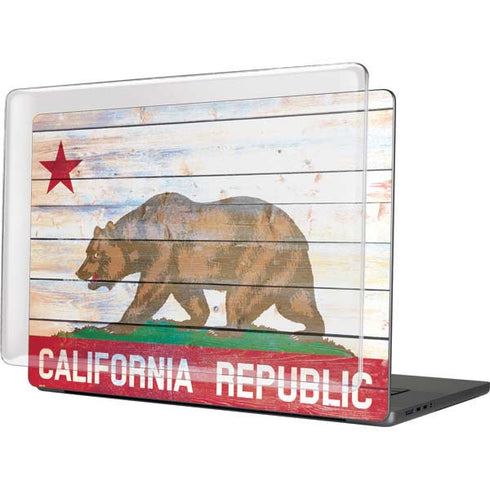 California Flag Light Wood MacBook Cases