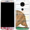 California Flag Light Wood Moto E5 Plus Skin