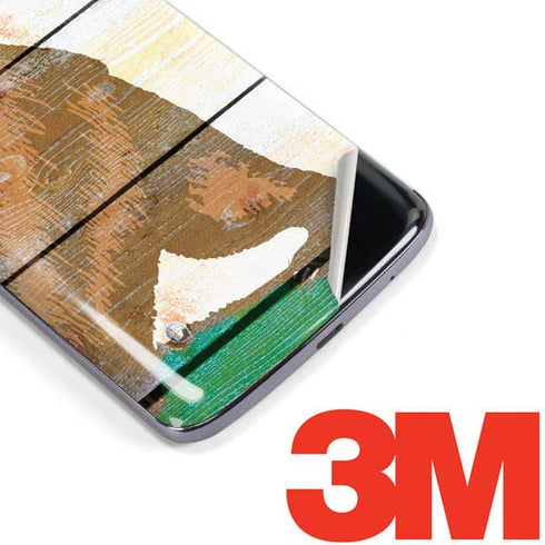 California Flag Light Wood Moto E5 Plus Skin