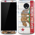 California Flag Light Wood Moto G6 Skin