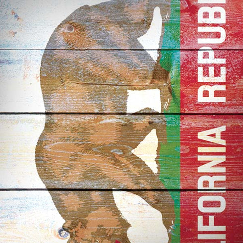 California Flag Light Wood Moto G6 Skin