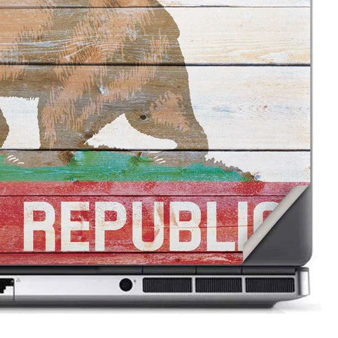 California Flag Light Wood Dell Precision Skin