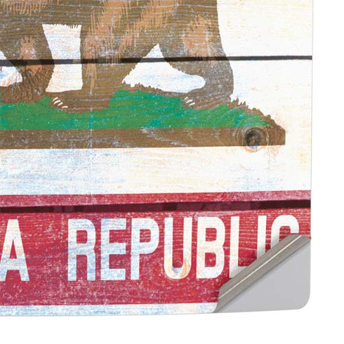 California Flag Light Wood PS5 Pro Console Skin