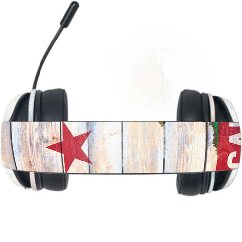 California Flag Light Wood Razer Kraken X Skin