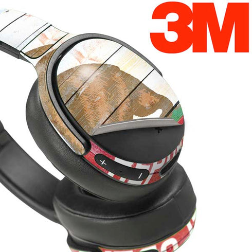 California Flag Light Wood Skullcandy Venue Skin