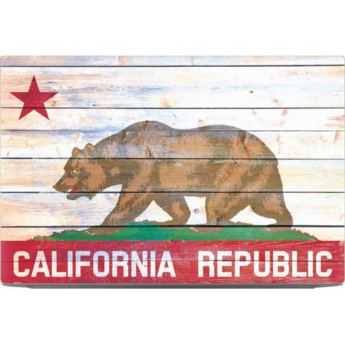California Flag Light Wood Dell XPS Skin