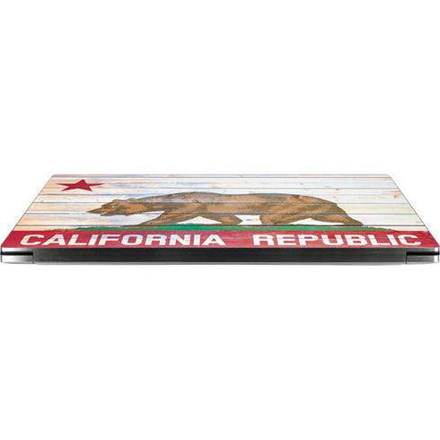 California Flag Light Wood Dell XPS Skin
