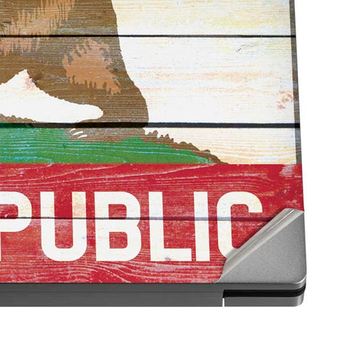 California Flag Light Wood Dell XPS Skin