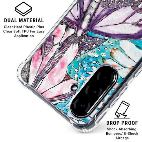 California Monarch Collage Galaxy A36 5G Clear Case