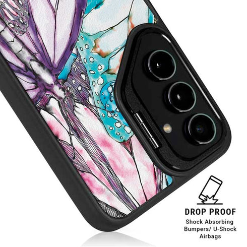 California Monarch Collage Galaxy S24 FE Kickstand Case