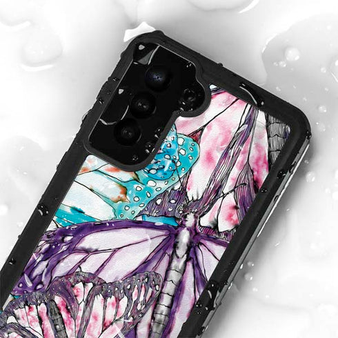 California Monarch Collage Galaxy S24 Plus Waterproof Case