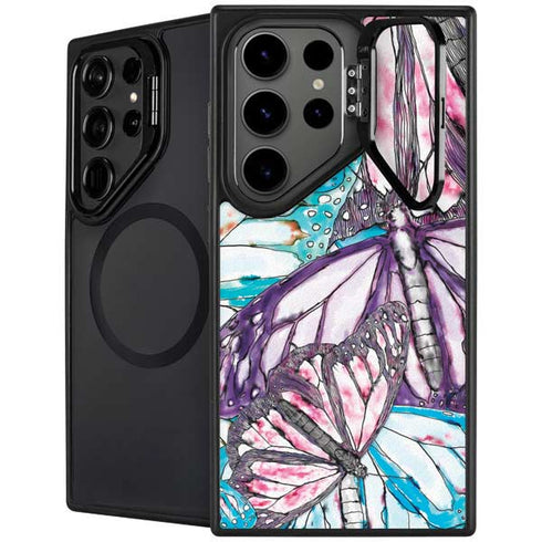 California Monarch Collage Galaxy S24 Ultra Kickstand Case