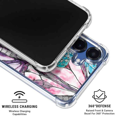 California Monarch Collage Galaxy S25 Plus Clear Case
