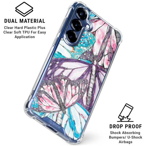 California Monarch Collage Galaxy S25 Plus Clear Case