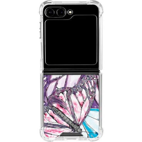 California Monarch Collage Galaxy Z Flip6 Clear Case