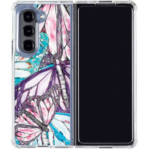 California Monarch Collage Galaxy Z Fold5 5G Clear Case