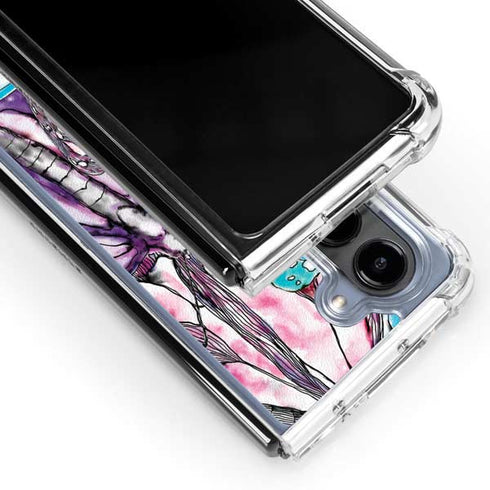 California Monarch Collage Galaxy Z Fold5 5G Clear Case