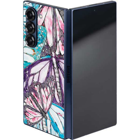 California Monarch Collage Galaxy Z Fold6 Skin