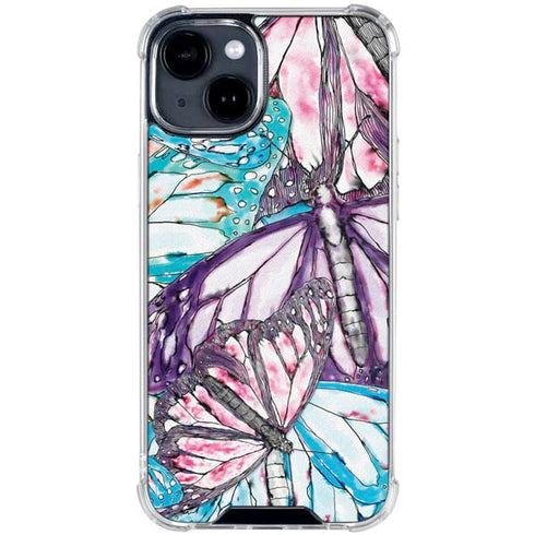 California Monarch Collage iPhone 15 Clear Case
