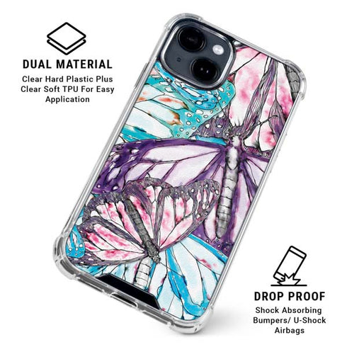 California Monarch Collage iPhone 15 Clear Case
