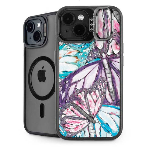 California Monarch Collage iPhone 15 Kickstand Case