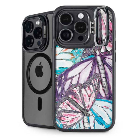 California Monarch Collage iPhone 15 Pro Max Kickstand Case
