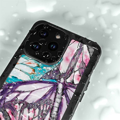 California Monarch Collage iPhone 15 Pro Waterproof Case