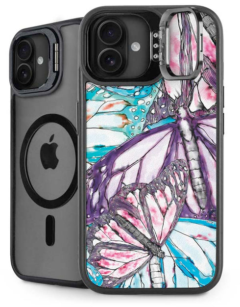 California Monarch Collage iPhone 16 Kickstand Case