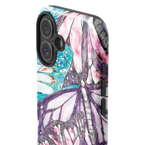 California Monarch Collage iPhone 16 Plus Impact Case