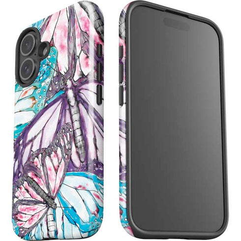 California Monarch Collage iPhone 16 Plus Impact Case