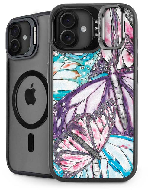 California Monarch Collage iPhone 16 Plus Kickstand Case