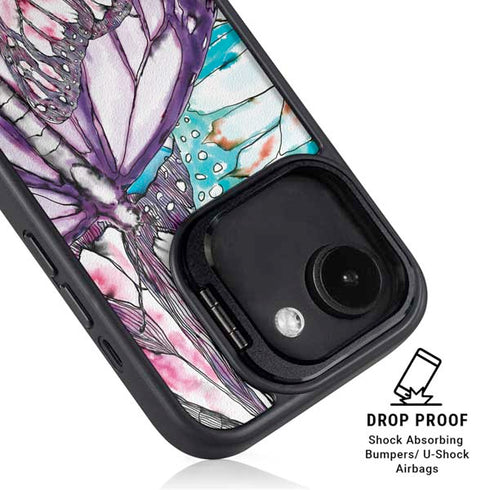 California Monarch Collage iPhone 16e Kickstand Case