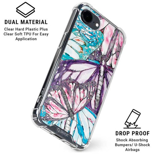 California Monarch Collage iPhone 16e Clear Case