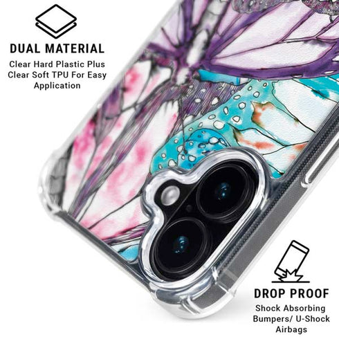 California Monarch Collage iPhone 17 Clear Case