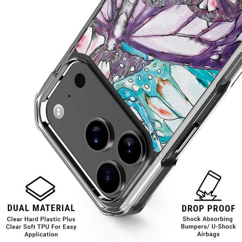 California Monarch Collage iPhone 18 Pro Clear Case