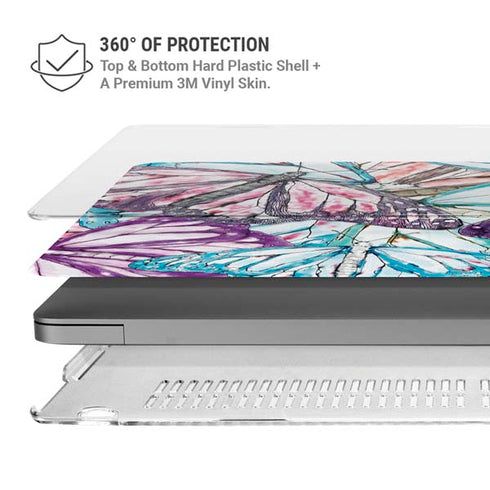 California Monarch Collage MacBook Pro 14in (2021-24) Case plus Skin