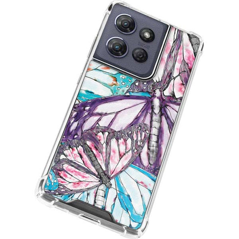 California Monarch Collage Moto G 5G (2025) Clear Case
