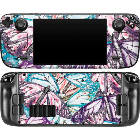 California Monarch Collage Steam Deck Handheld Gaming Computer OLED Skin